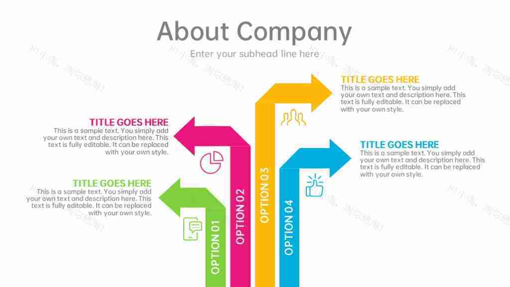 多彩商务数据图表合集占比分析PPT图表模板-40