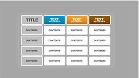 大气大方实用表格PPT图表模板