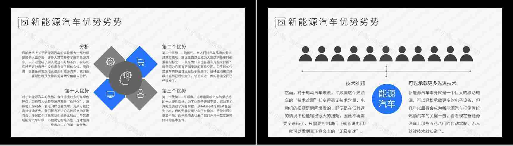 新能源汽车的市场分析发展前景及趋势优势劣势缺点发展现状PPT模板-7