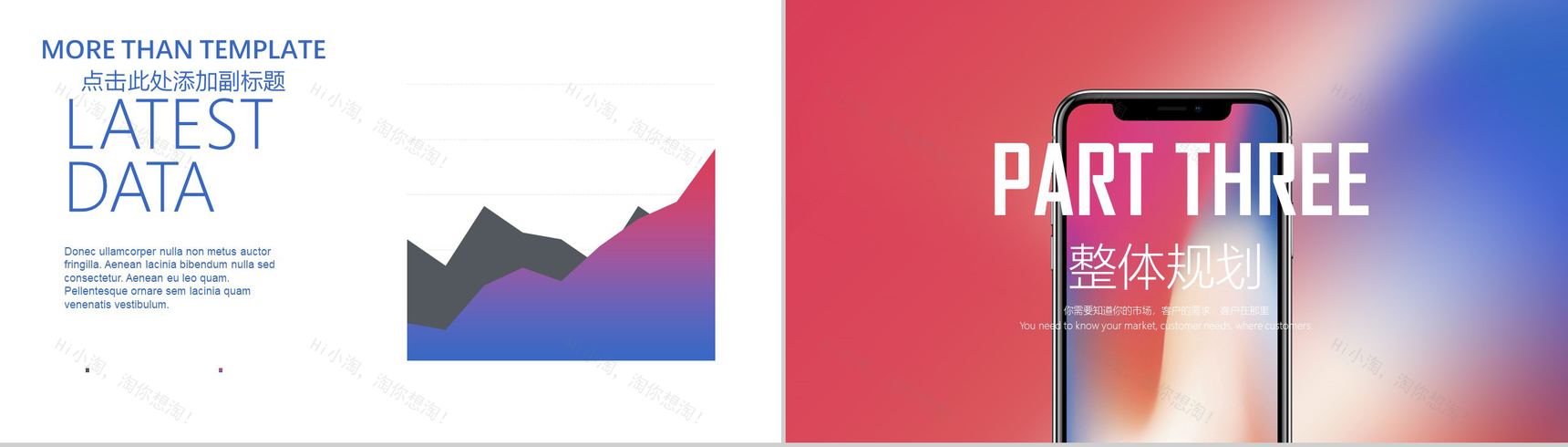 小清新XX手机发布宣传介绍PPT模板-6