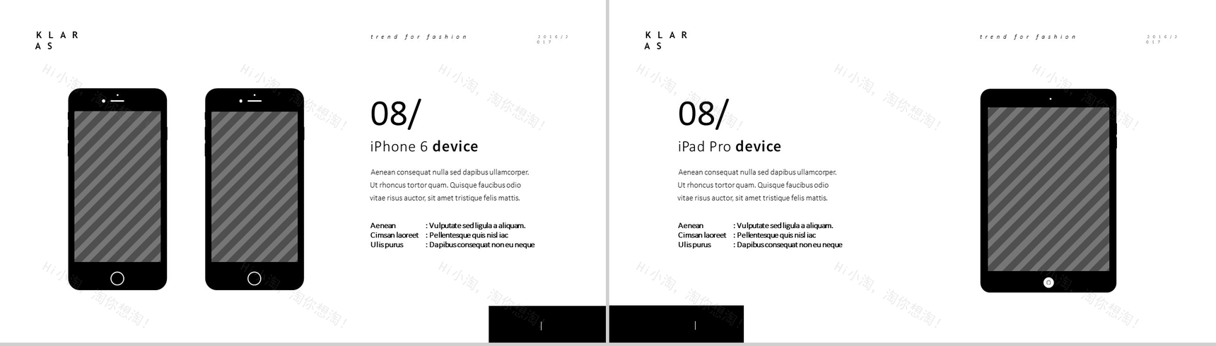 黑色简约动态手机电脑展示图标PPT模板-2