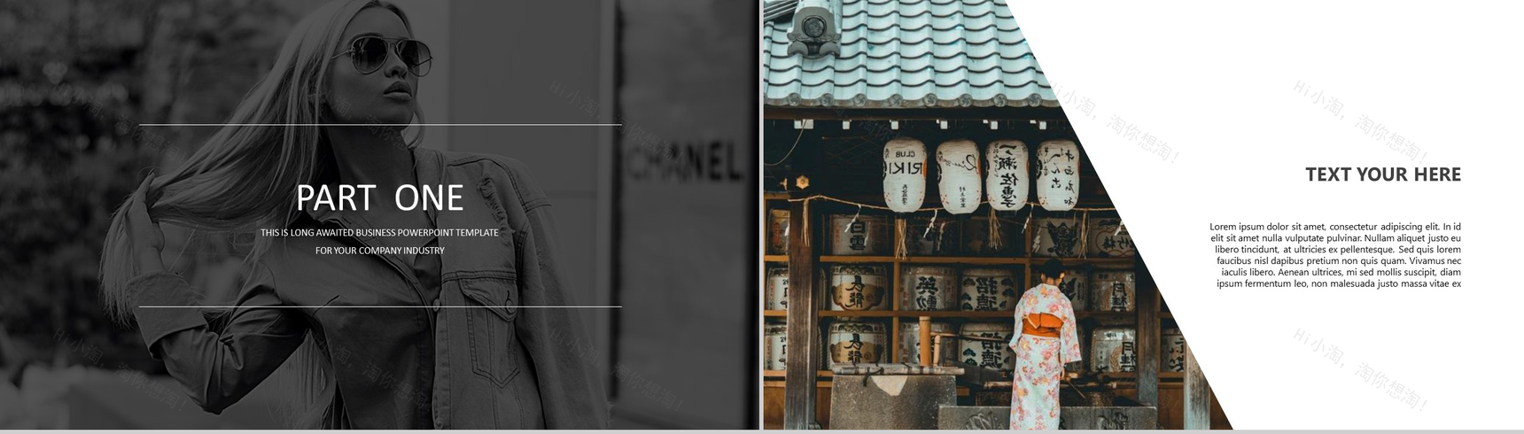 欧美大气时尚发布会产品发布PPT模板-2