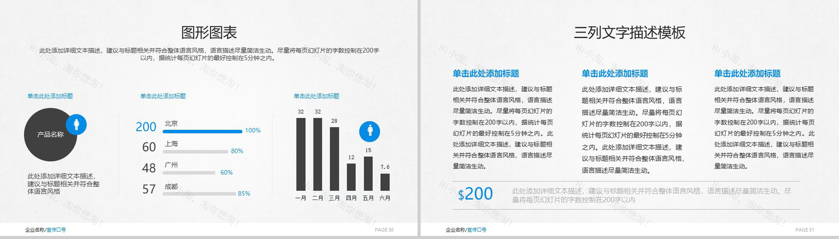 简洁大气欧美风格产品介绍实习转正述职报告PPT模板-16