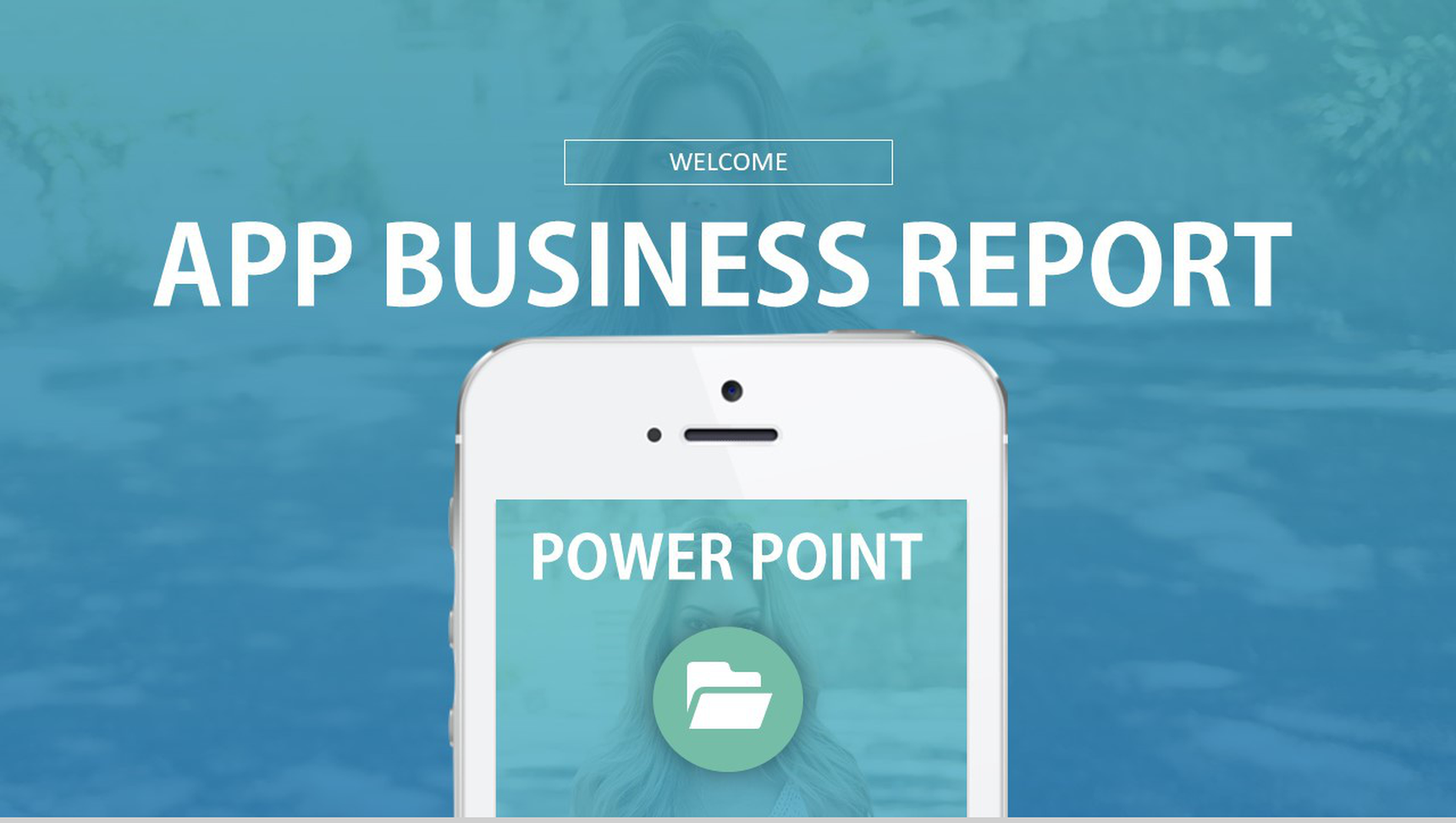 清新简约手机新品宣传介绍PPT模板