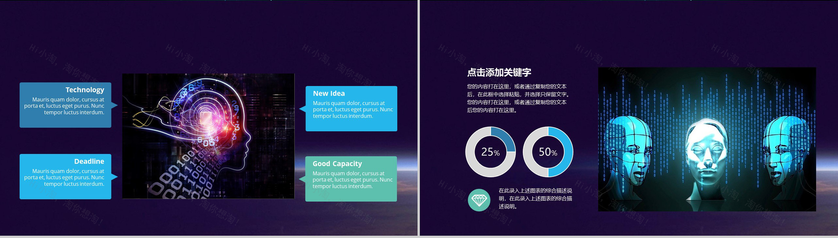紫色炫酷科技人工智能产品介绍工作总结汇报PPT模板-8