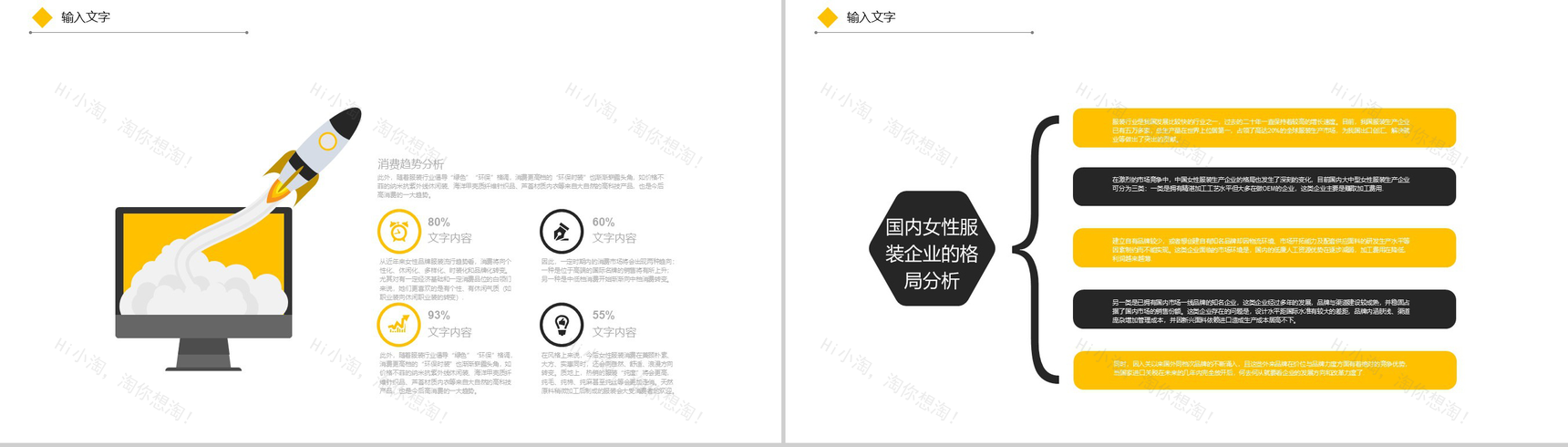 大气欧美风时尚服装宣传汇报总结PPT模板-11