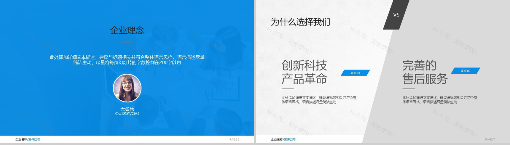 简洁大气欧美风格产品介绍实习转正述职报告PPT模板-4