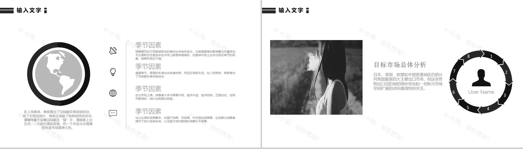 个性创意欧美风服装宣传展示汇报PPT模板-11