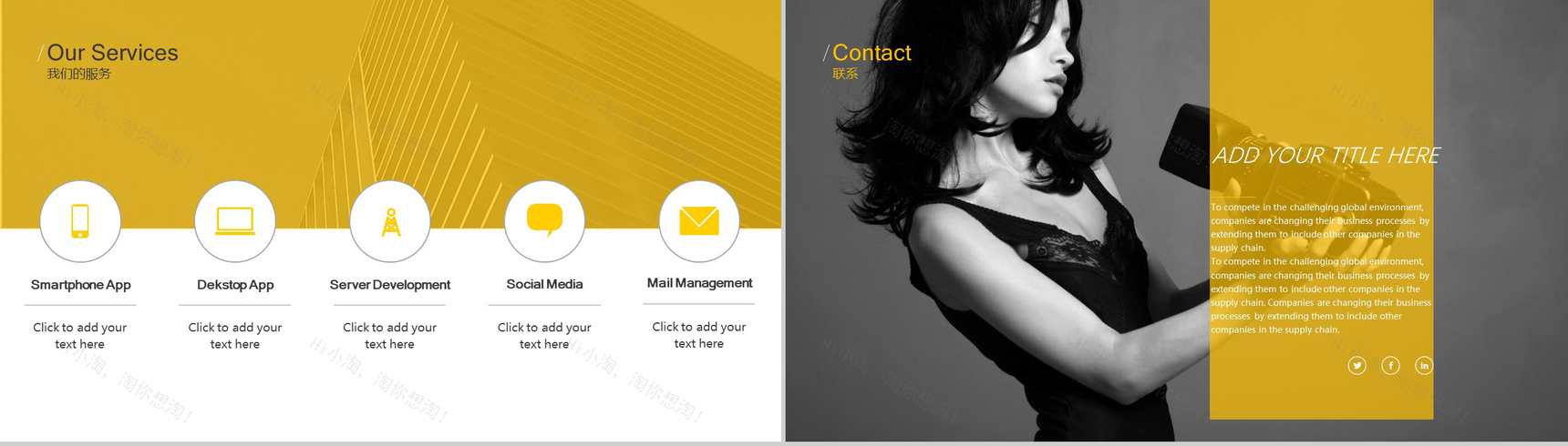 时尚文艺杂志画册公司宣传动态PPT模板-11