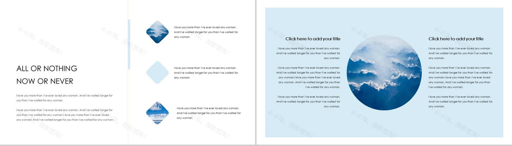 欧美大气雪景图杂志拍摄宣传PPT模板-12