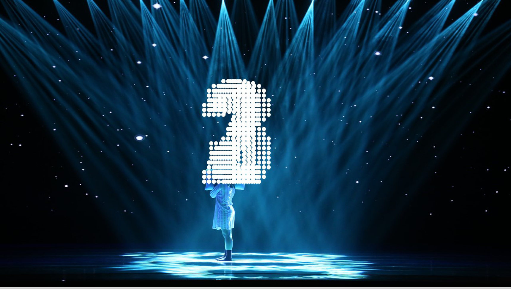 舞台灯光影粒子倒计时创意十足PPT模板