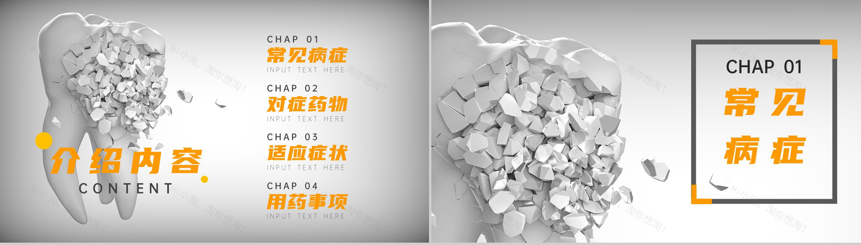 口腔牙齿牙髓常用药物介绍PPT模板-2