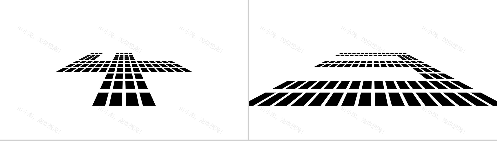 大气格子矩阵倒计时实用倒计时PPT模板-2
