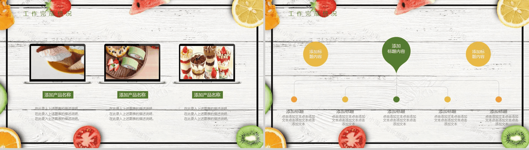 水果沙拉产品推广项目展示计划总结PPT模板-6