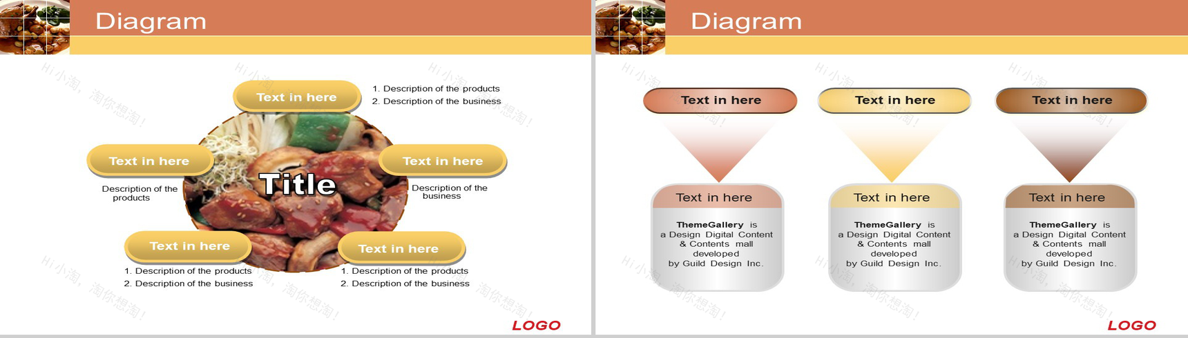 中国健康美食介绍PPT模板-7