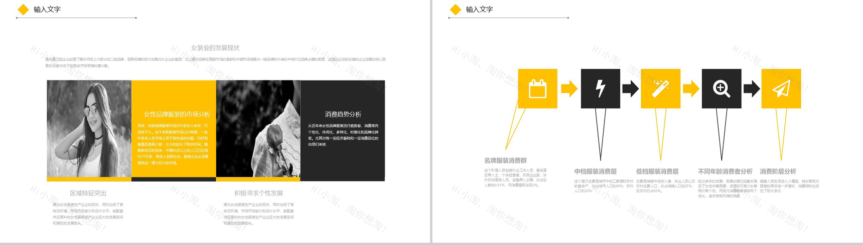 大气欧美风时尚服装宣传汇报总结PPT模板-12