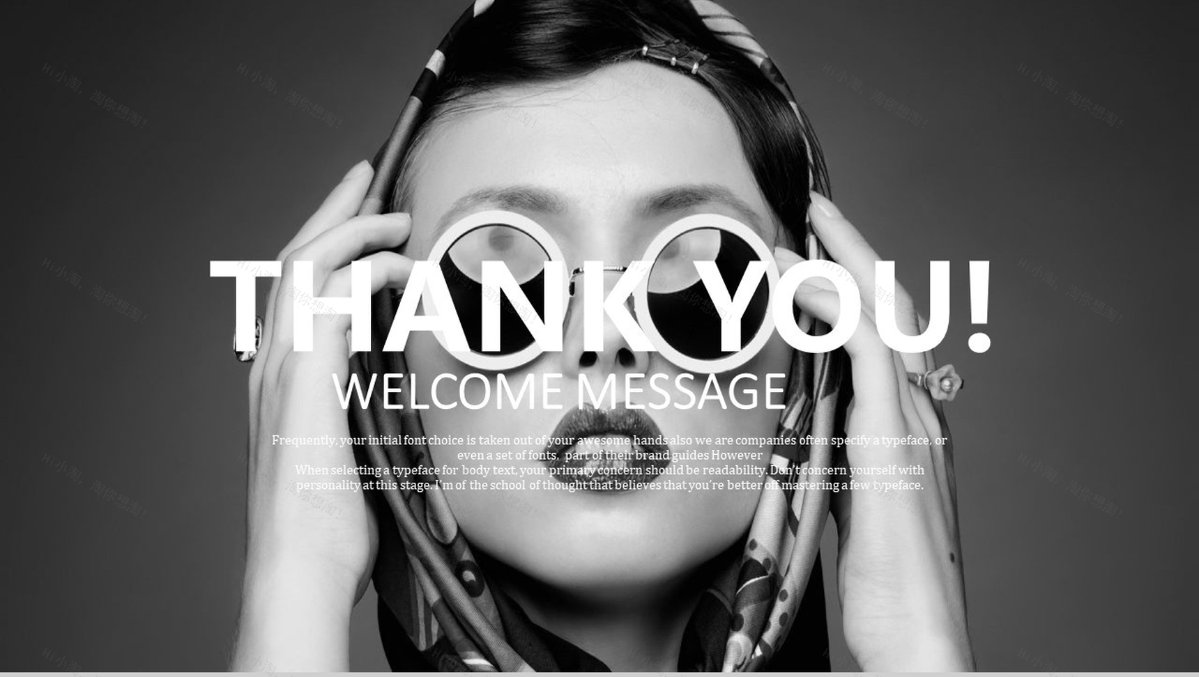 杂志风复古风欧美简约时尚PPT模板-11