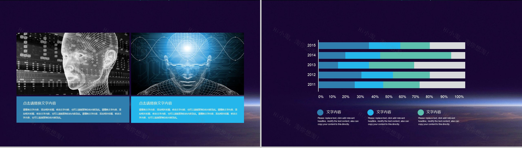 紫色炫酷科技人工智能产品介绍工作总结汇报PPT模板-3