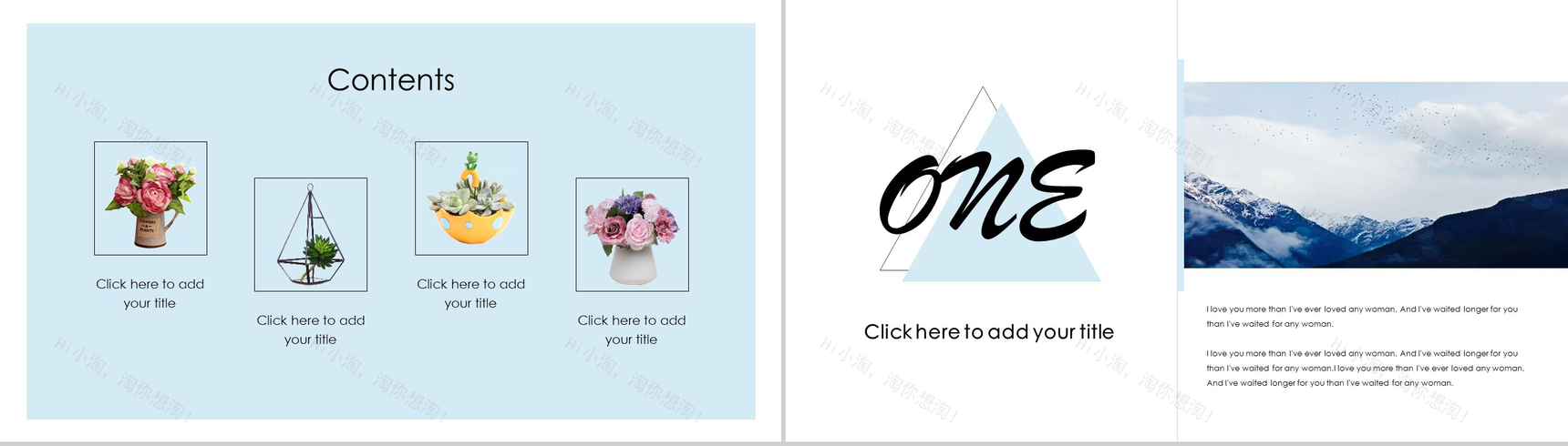 欧美大气雪景图杂志拍摄宣传PPT模板-2