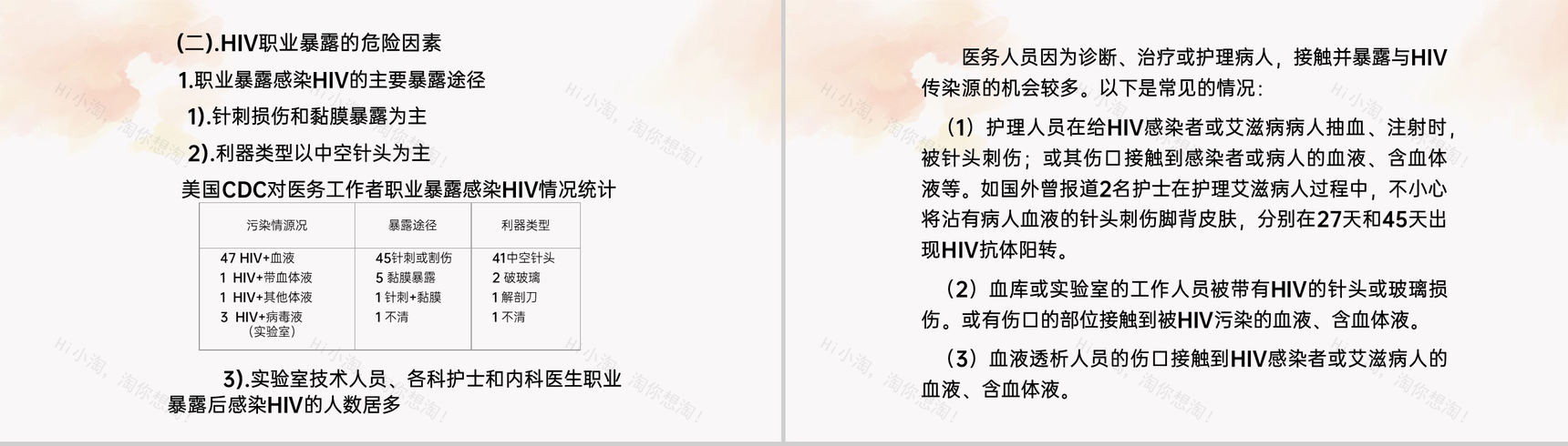 红色简约风艾滋病护理与职业暴露预防科普PPT课件-5