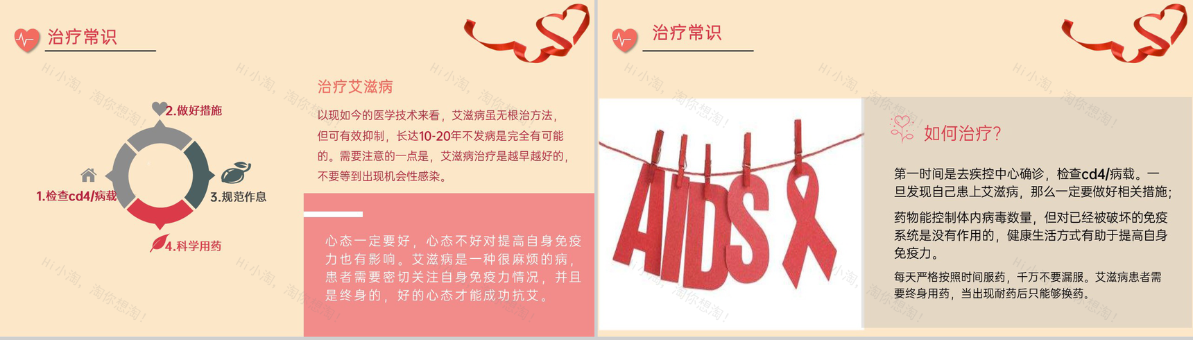 简约科普风艾滋病预防知识科普什么是艾滋病PPT模板-6