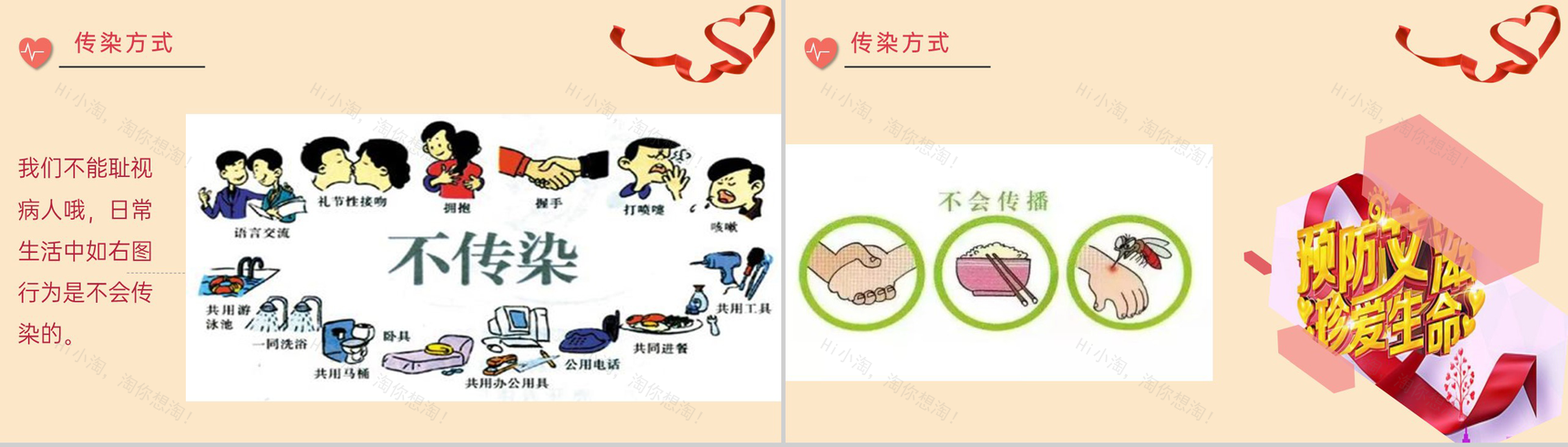 简约科普风艾滋病预防知识科普什么是艾滋病PPT模板-5