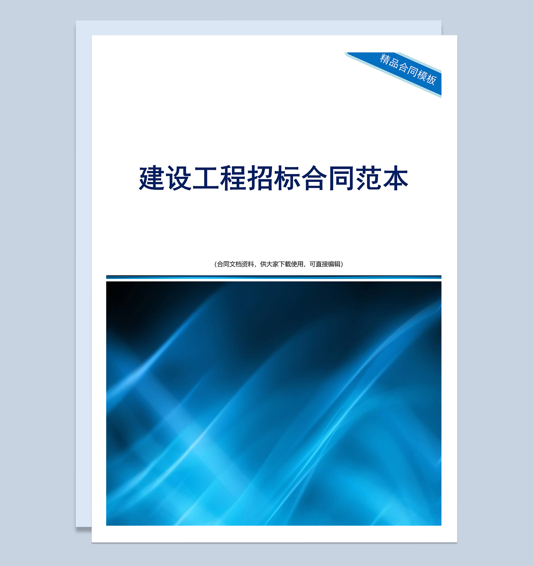 建设工程招标合同范本Word模板