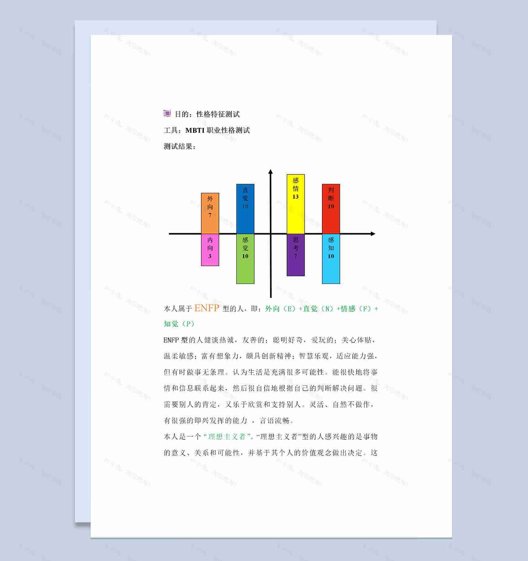 经济学专业通用个人职业生涯规划书范本Word模板-1