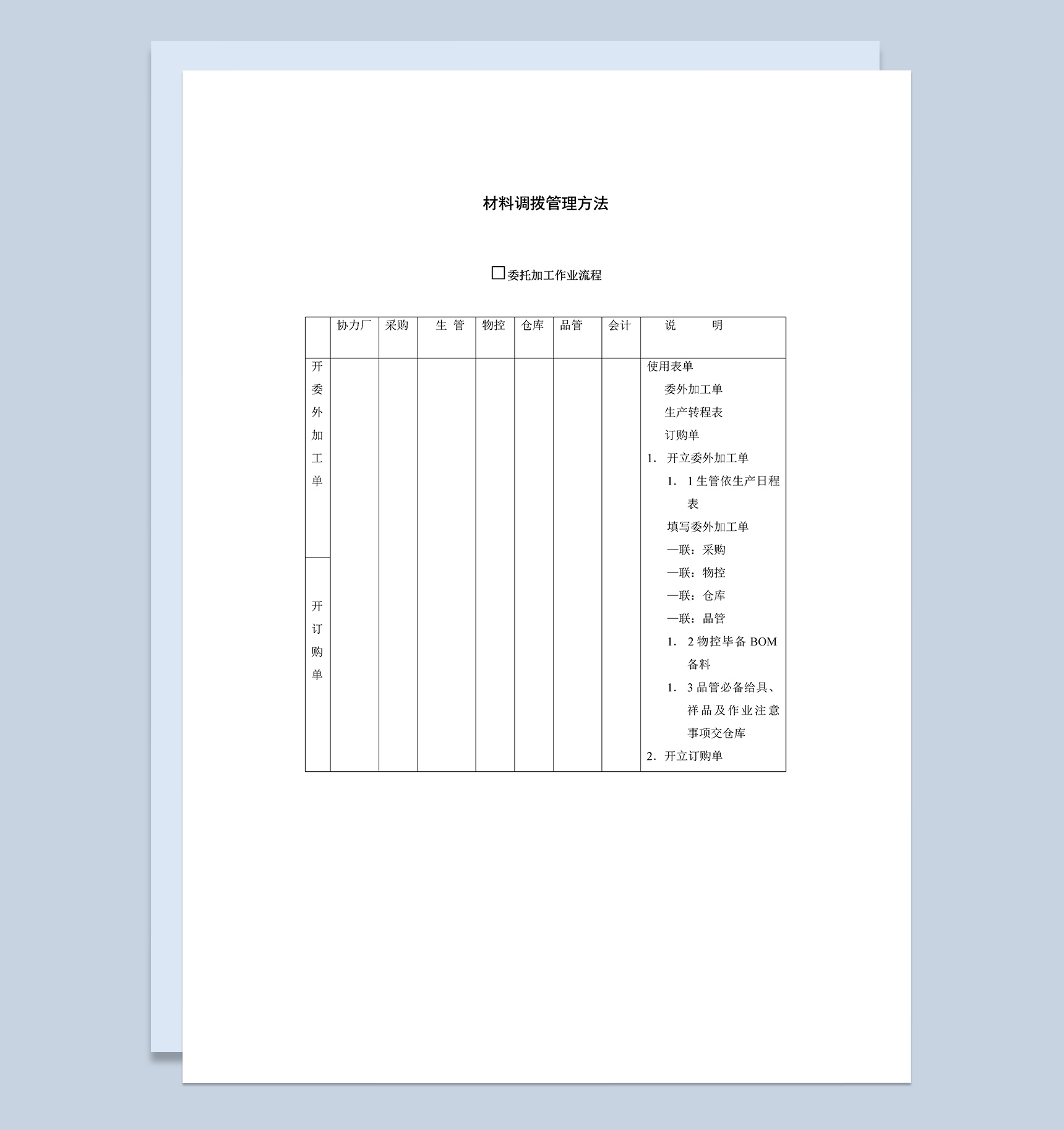 生产企业材料验收日统计报表Word模板