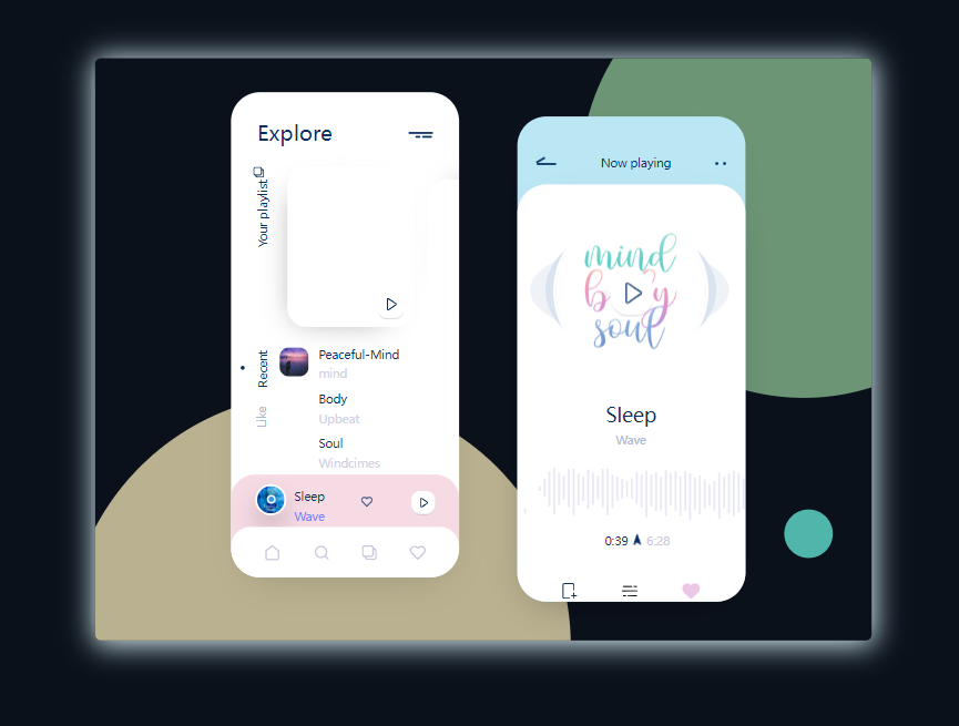 ui页面素材必备，音乐软件ui界面模板