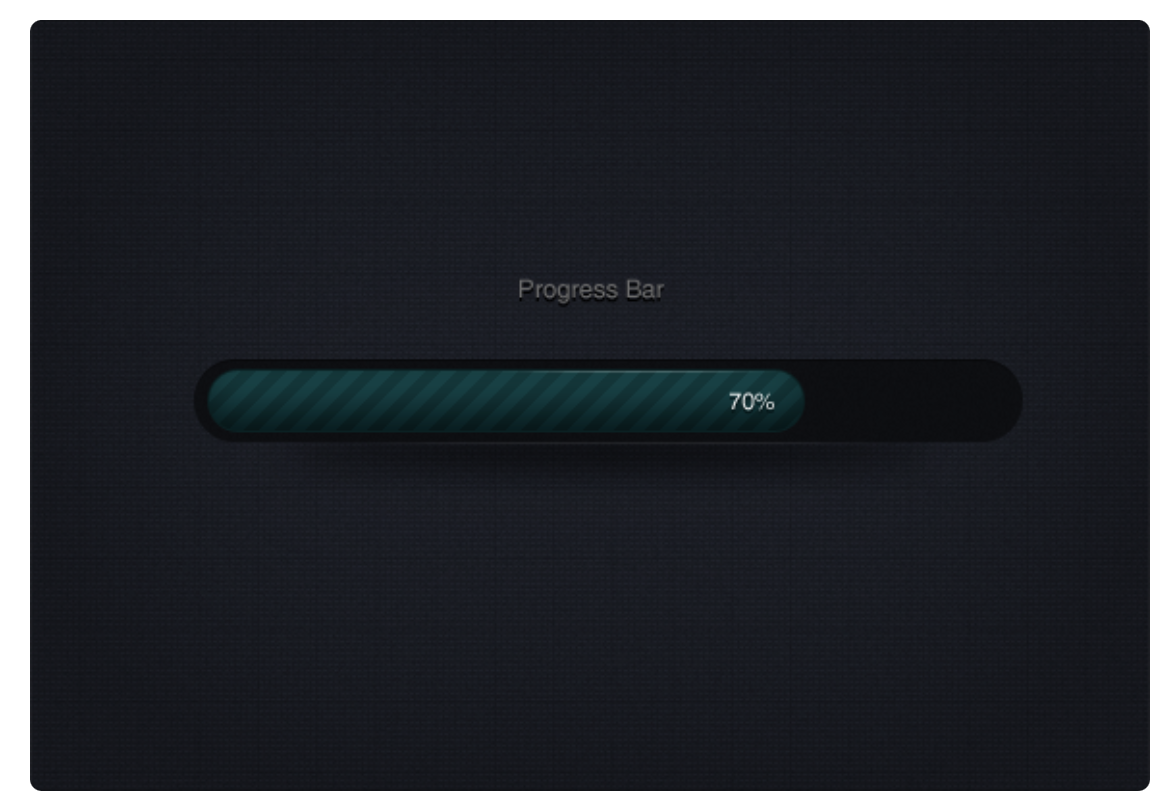 大气暗色的进度条psd素材下载