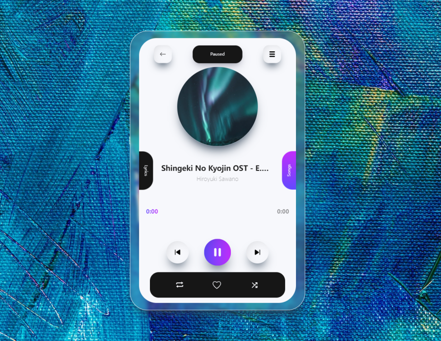 mp3界面设计，优质的音乐播放器界面模板
