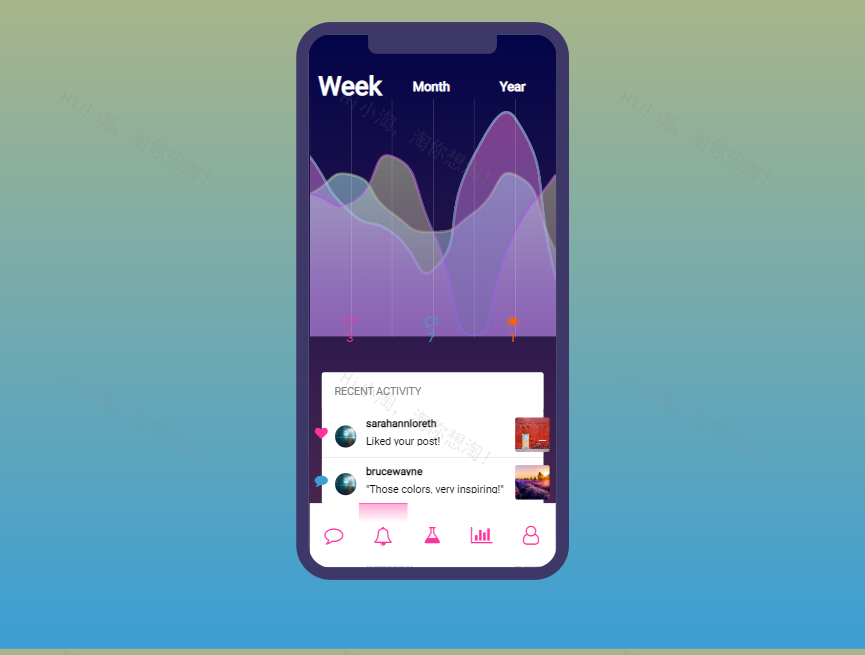 通知页面布局设计，手机ui界面设计模板