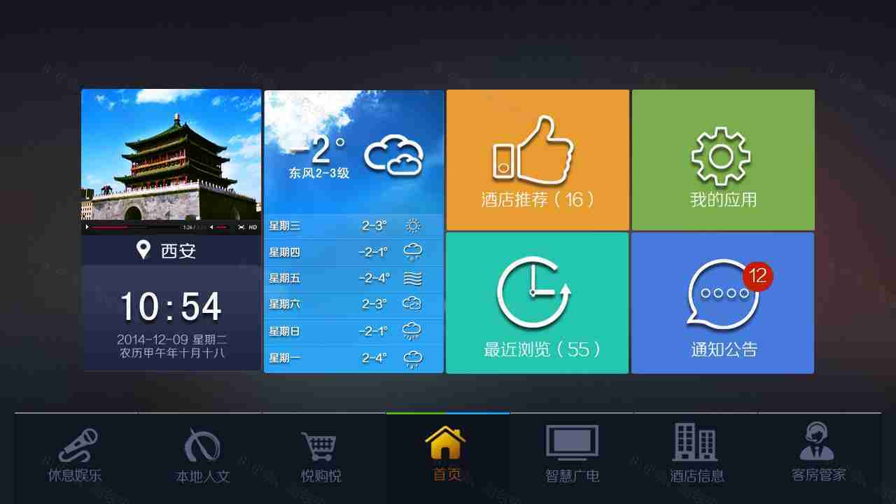 电视节目导航ui界面模板设计