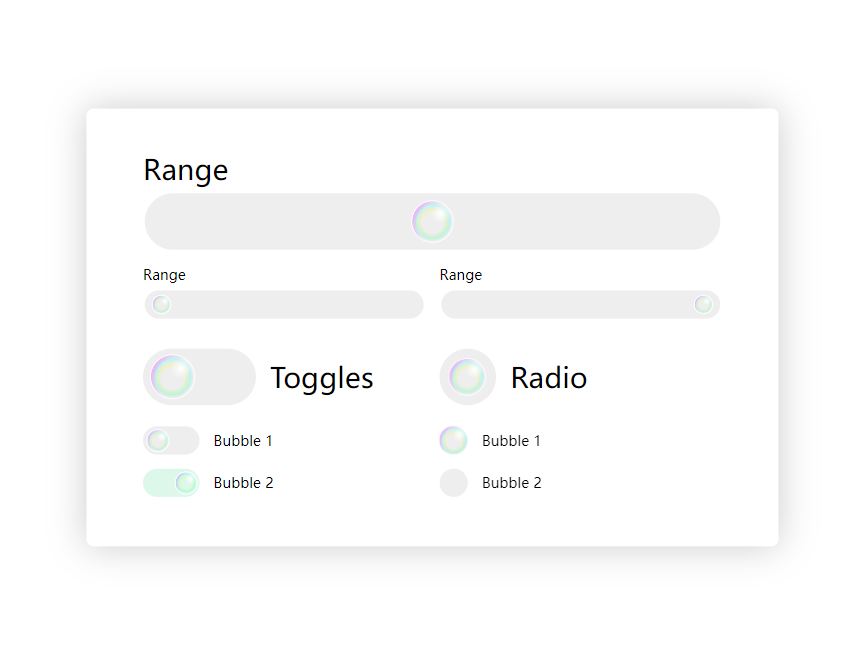 气泡ui设计，气泡组件js作品