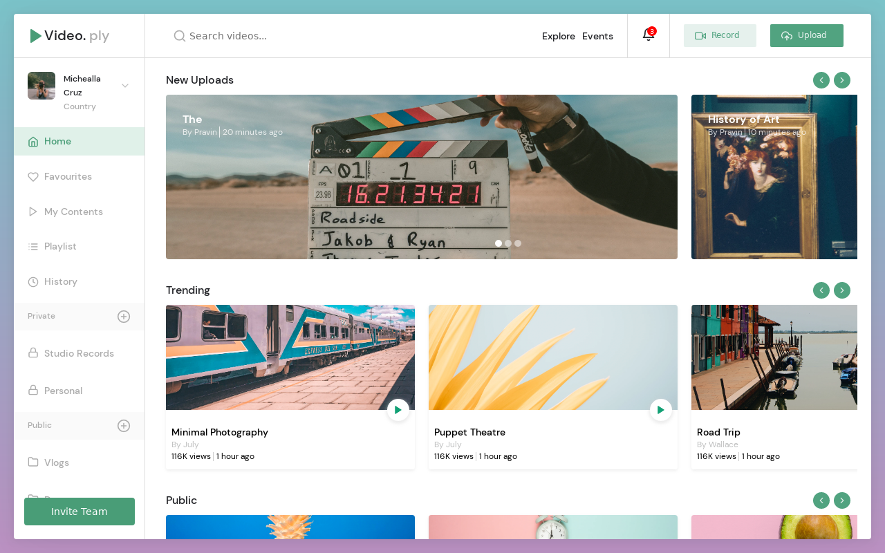 视频类app界面设计，视频网页设计ui界面