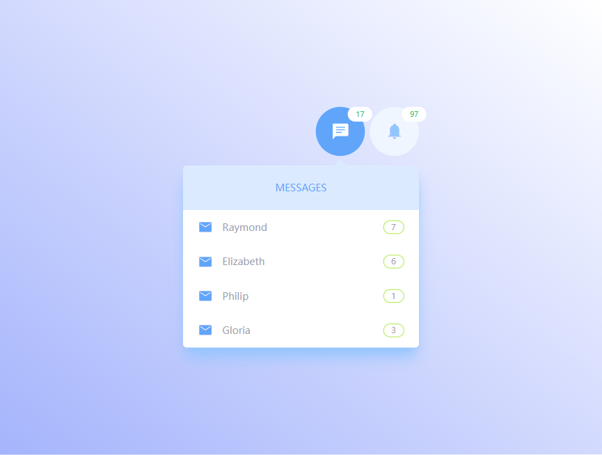 消息界面设计，锁屏通知页面模板