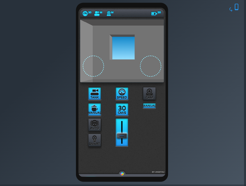 简约遥控界面家庭自动化系统例子模板