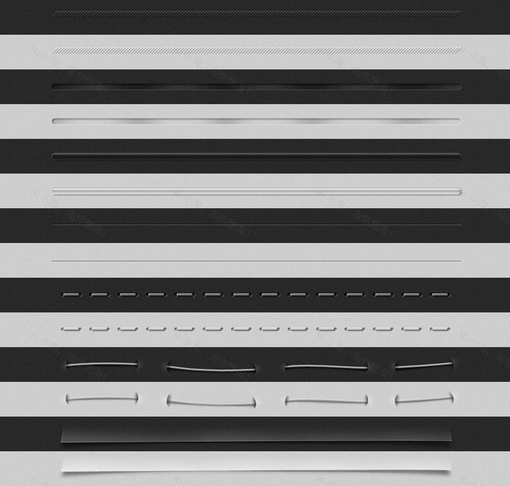 网页面底部分割线ui界面素材_页脚分割线ui素材下载