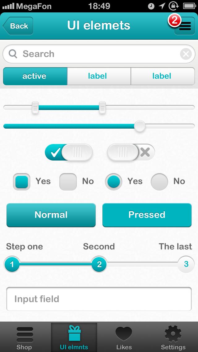 绿色的iphone ui界面设计_iphone ui界面素材下载