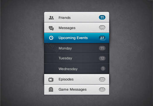 用户中心ui界面设计_用户中心菜单栏手机ui界面设计