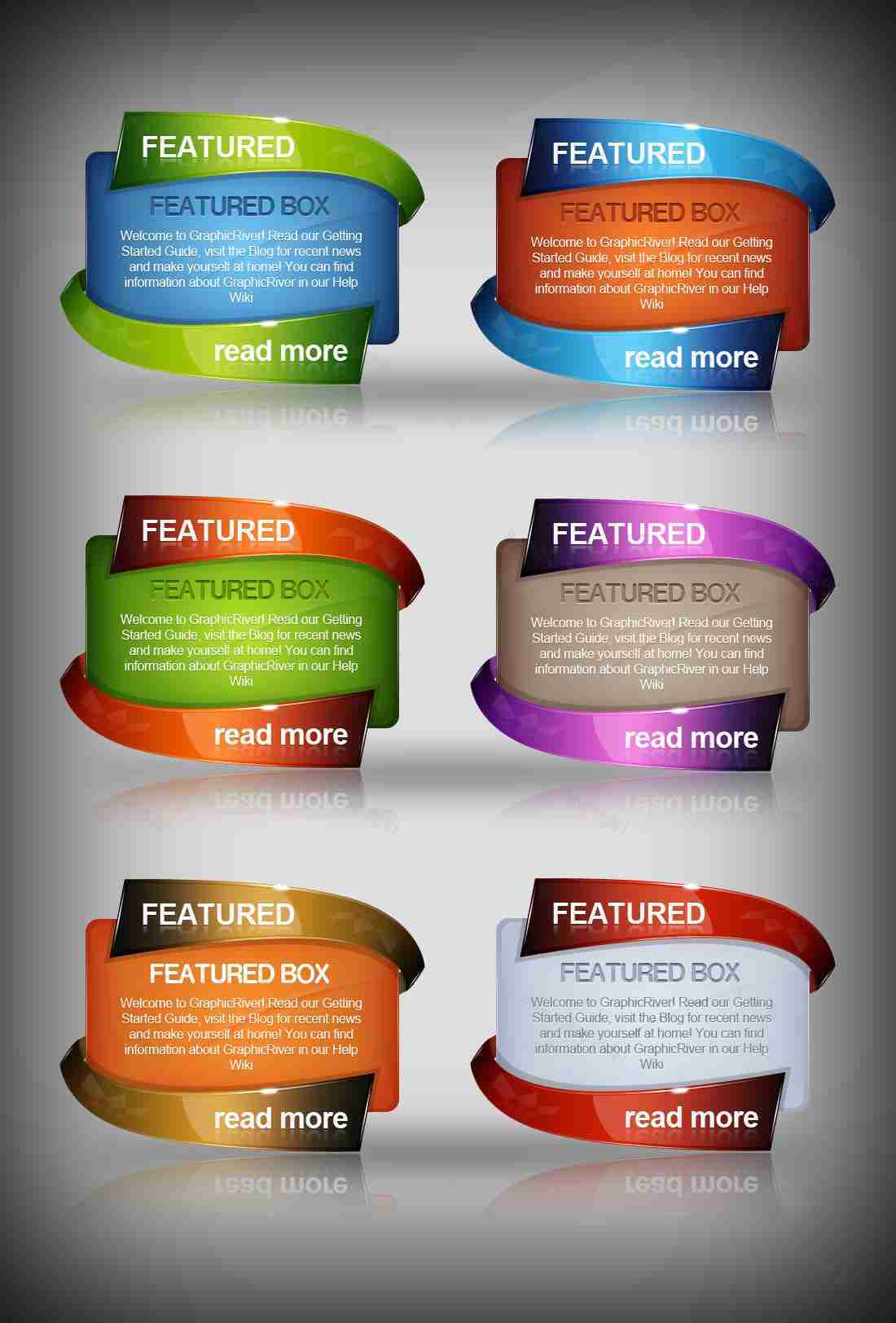 环绕的彩色丝带广告语PSD素材下载