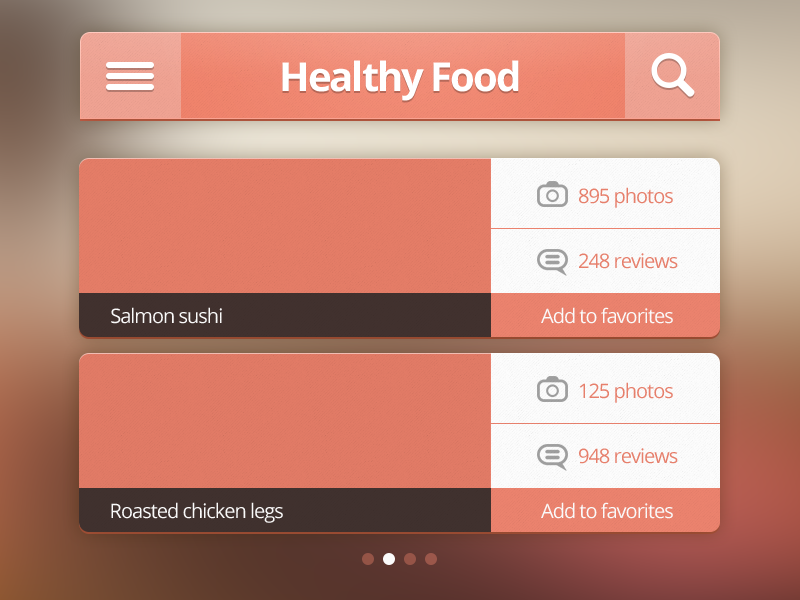 粉红色iphone ui手机界面设计_手机网站产品列表ui界面设计