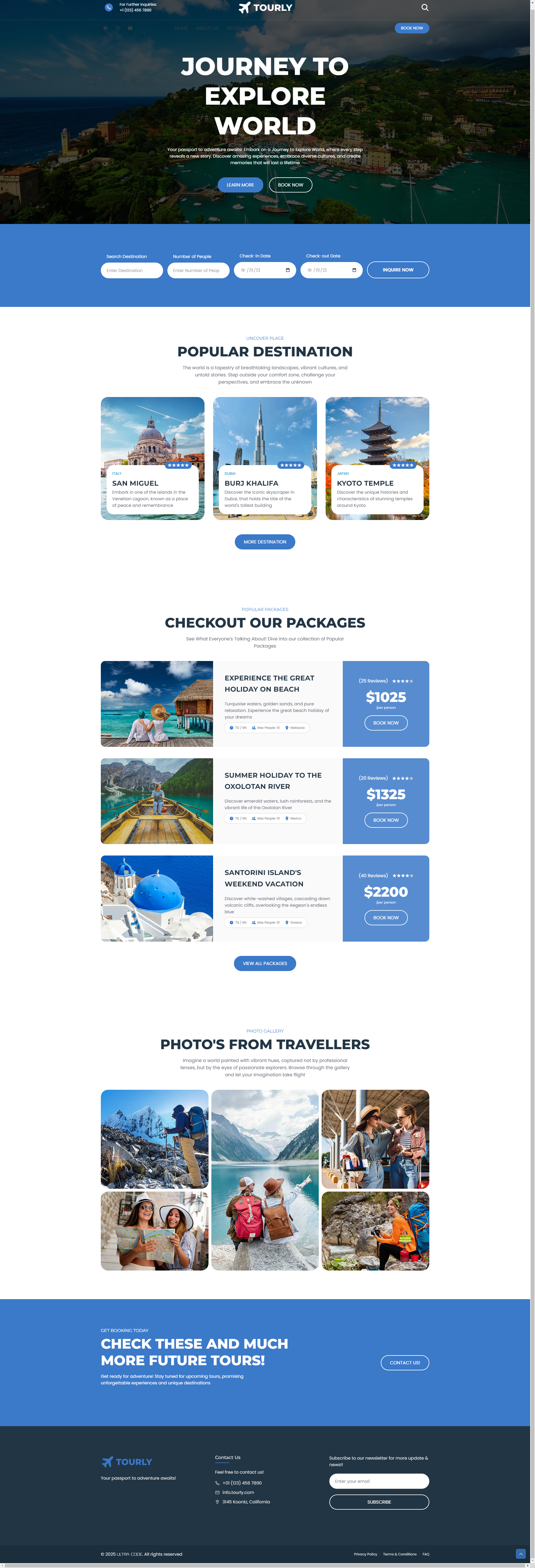 大气旅行交友网网页UI设计