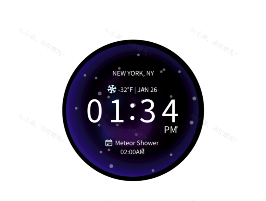 冬季钟表雪景动态锁屏下载