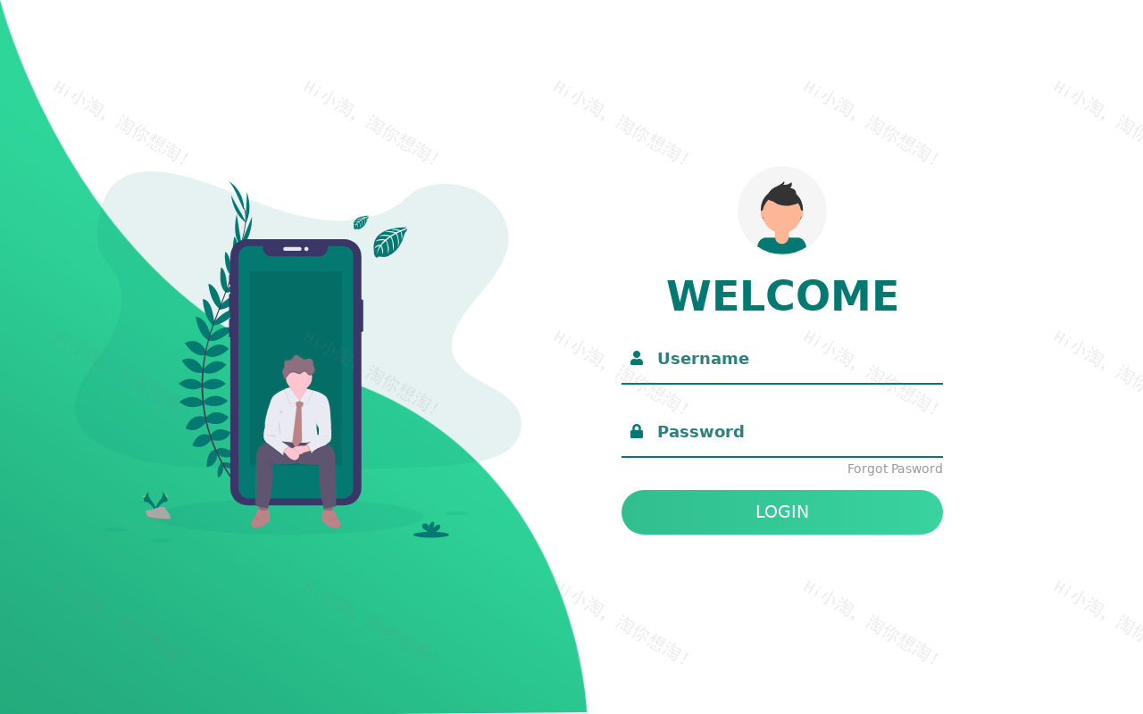 响应式登录模板，html登录界面ui设计