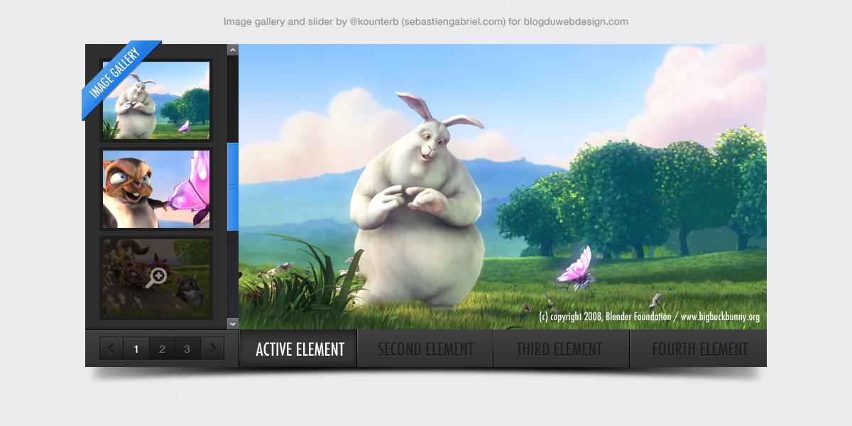 图像幻灯片带滚动条滑块ui界面设计_幻灯片ui界面素材下载