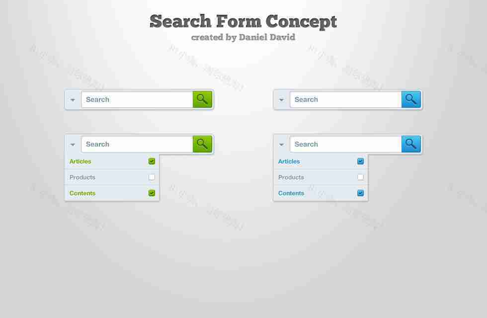 两款手机ui搜索表单ui界面设计psd素材下载