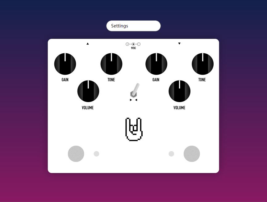 电吉他控制部位图ui设计模板