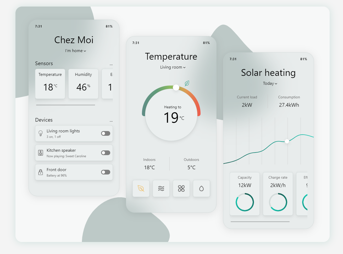 家居软件设计，ui智能家居类设计灵感素材